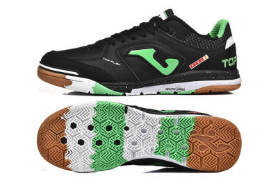 Men's Joma Top Flex IC Football Shoes - Black/Green/Red
