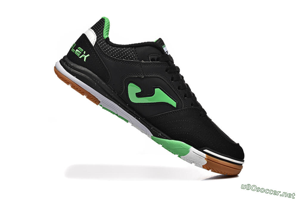 Men's Joma Top Flex IC Football Shoes - Black/Green/Red 7