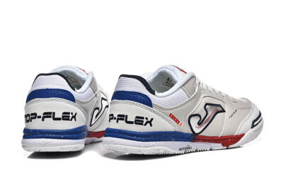 Men's Joma Top Flex IC Football Shoes - Grey/Silver/Red