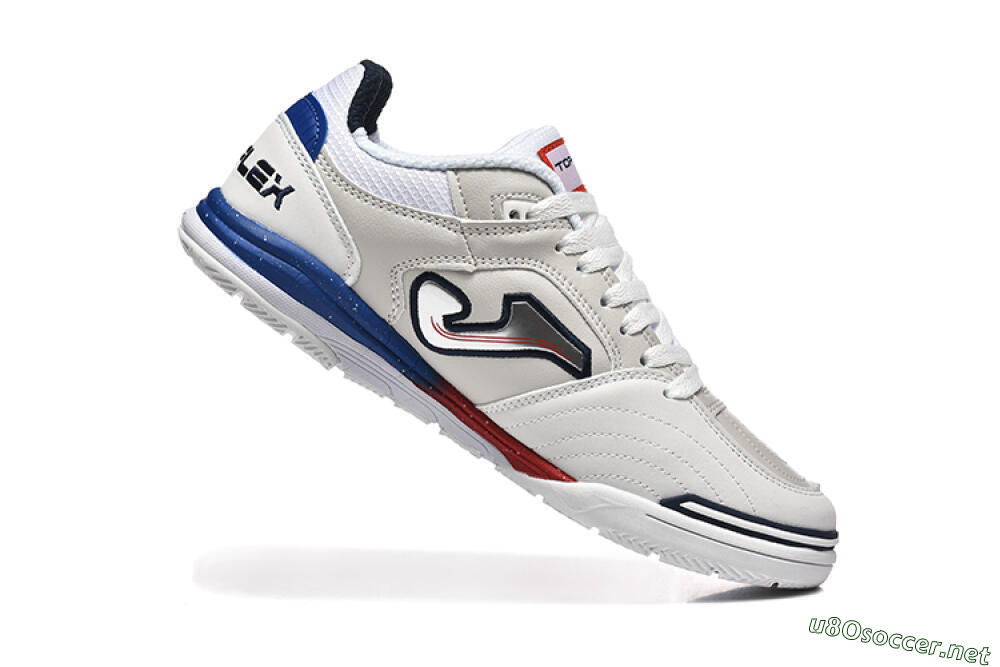 Men's Joma Top Flex IC Football Shoes - Grey/Silver/Red 7