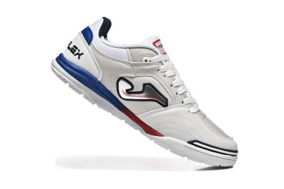 Men's Joma Top Flex IC Football Shoes - Grey/Silver/Red