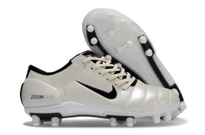 Men's Nike Air Zoom Total 90 III FG Football Boots - Beige/Black/White