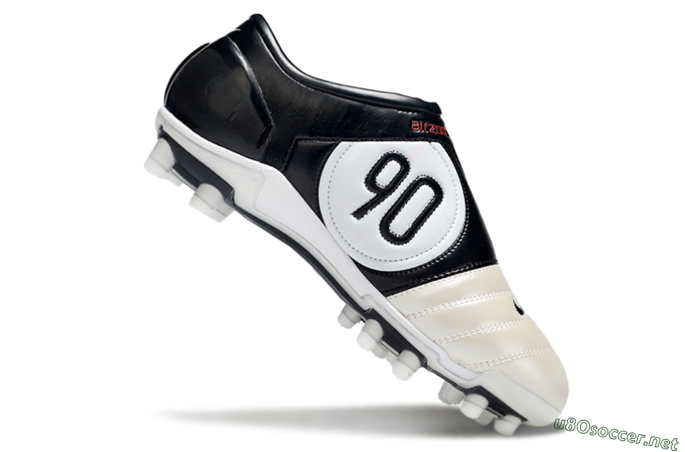 Men's Nike Air Zoom Total 90 III FG Football Boots - Beige/Black/White 4