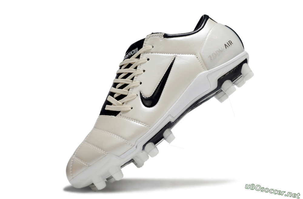 Men's Nike Air Zoom Total 90 III FG Football Boots - Beige/Black/White 5
