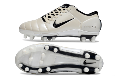 Men's Nike Air Zoom Total 90 III FG Football Boots - Beige/Black/White