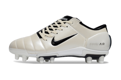 Men's Nike Air Zoom Total 90 III FG Football Boots - Beige/Black/White