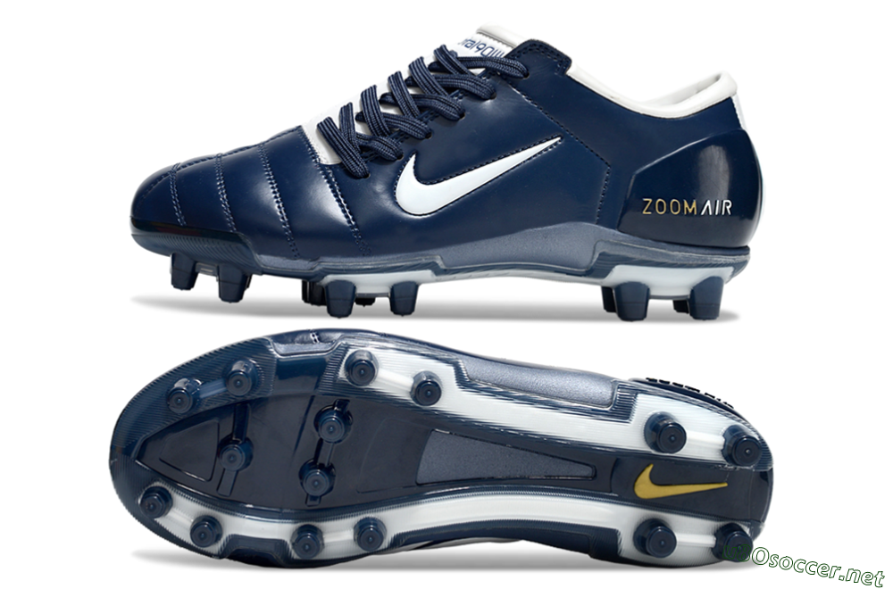 Men's Nike Air Zoom Total 90 III FG Football Boots - Blue/White/Gold 1