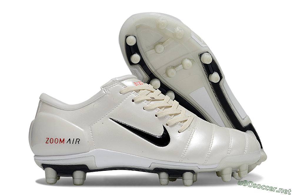 Men's Nike Air Zoom Total 90 III FG Football Boots - White/Black/Red 2