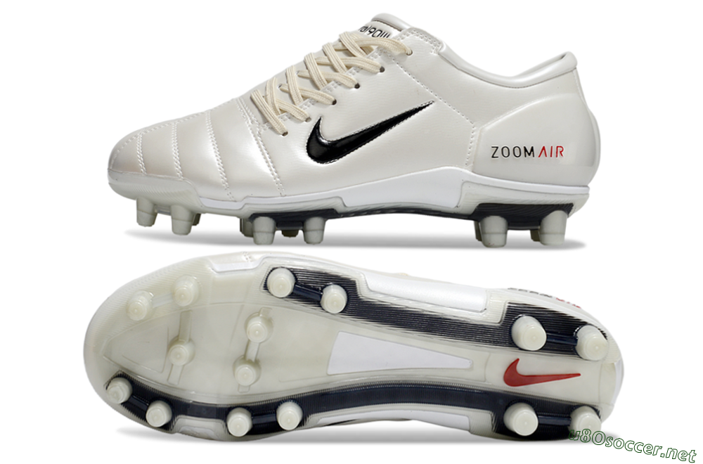 Men's Nike Air Zoom Total 90 III FG Football Boots - White/Black/Red 1