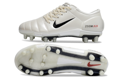 Men's Nike Air Zoom Total 90 III FG Football Boots - White/Black/Red