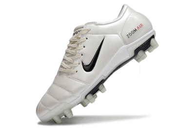 Men's Nike Air Zoom Total 90 III FG Football Boots - White/Black/Red