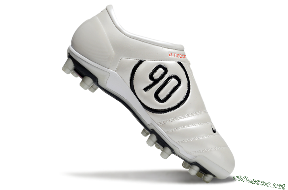 Men's Nike Air Zoom Total 90 III FG Football Boots - White/Black/Red 4