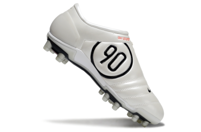 Men's Nike Air Zoom Total 90 III FG Football Boots - White/Black/Red