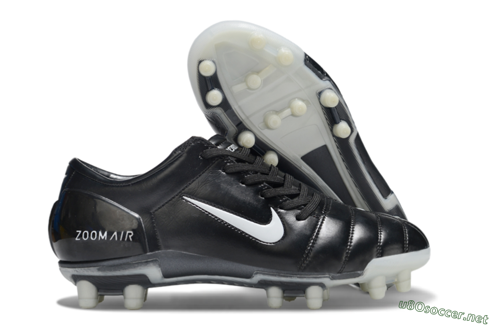 Men's Nike Air Zoom Total 90 III FG Football Boots - Black/White 2