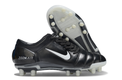 Men's Nike Air Zoom Total 90 III FG Football Boots - Black/White