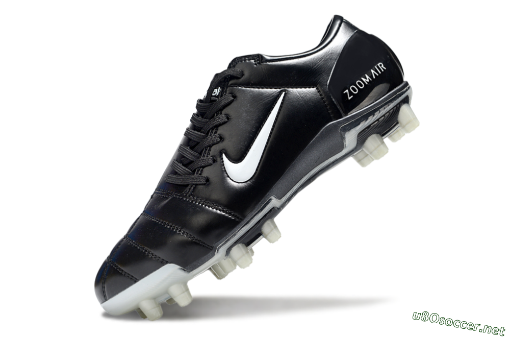Men's Nike Air Zoom Total 90 III FG Football Boots - Black/White 5