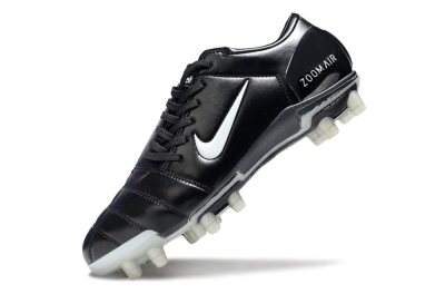 Men's Nike Air Zoom Total 90 III FG Football Boots - Black/White