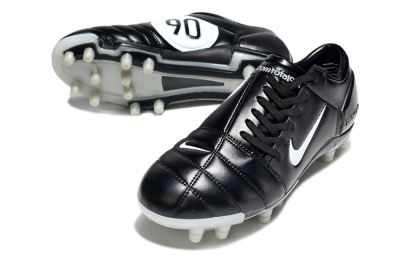 Men's Nike Air Zoom Total 90 III FG Football Boots - Black/White