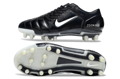 Men's Nike Air Zoom Total 90 III FG Football Boots - Black/White