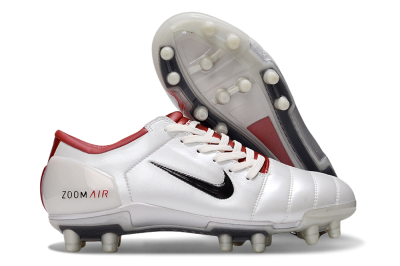 Men's Nike Air Zoom Total 90 III FG Football Boots - White/Black/Red