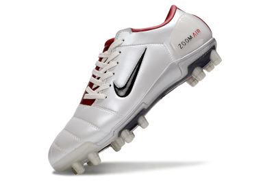 Men's Nike Air Zoom Total 90 III FG Football Boots - White/Black/Red