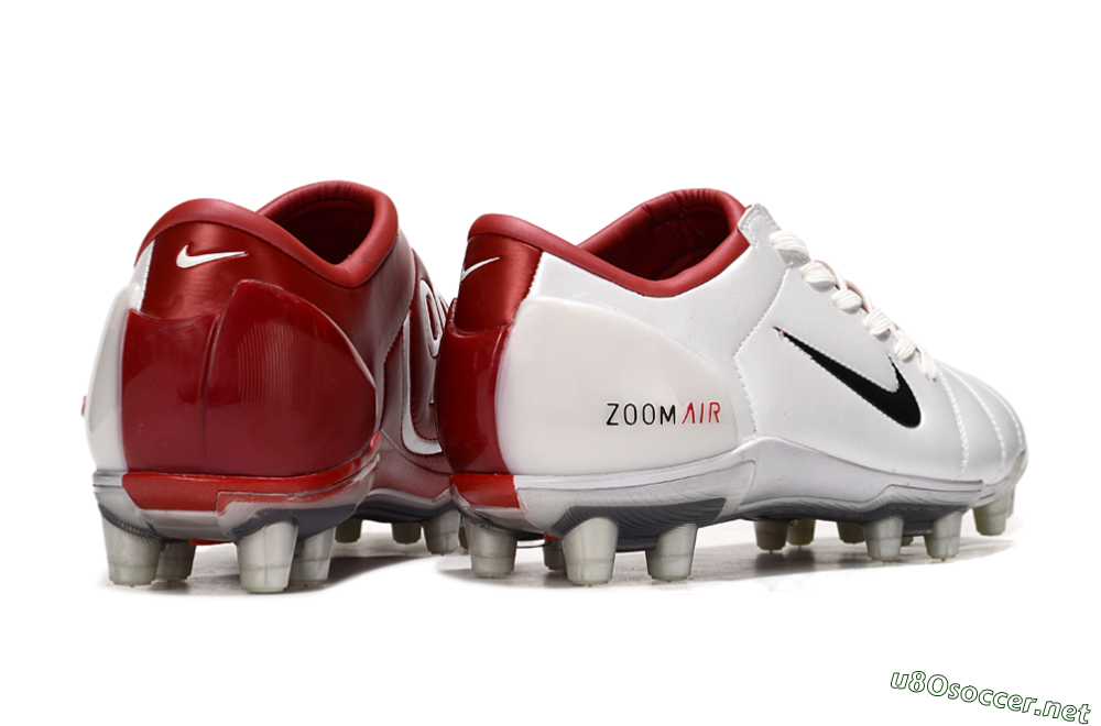 Men's Nike Air Zoom Total 90 III FG Football Boots - White/Black/Red 6