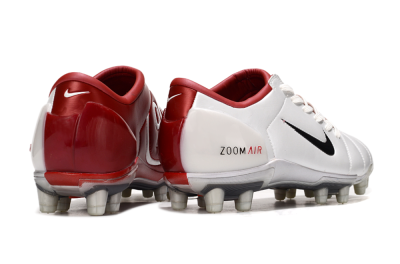 Men's Nike Air Zoom Total 90 III FG Football Boots - White/Black/Red