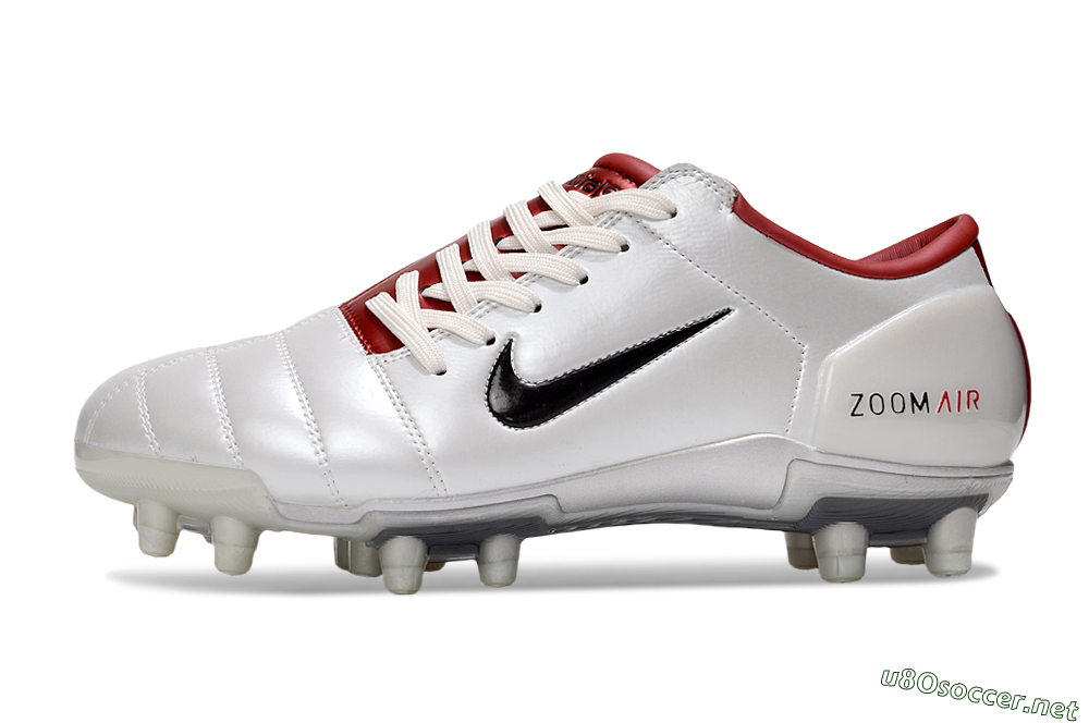 Men's Nike Air Zoom Total 90 III FG Football Boots - White/Black/Red 0