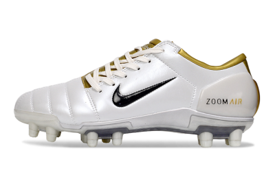 Men's Nike Air Zoom Total 90 III FG Football Boots - White/Black/Gold