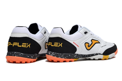 Men's Joma Top Flex TF Football Shoes - White/Yellow/Black