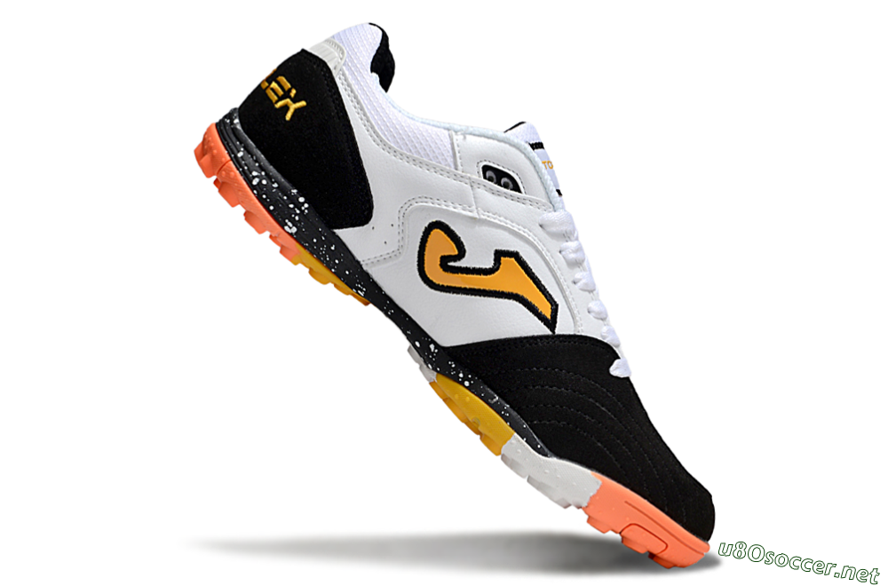 Men's Joma Top Flex TF Football Shoes - White/Yellow/Black 5