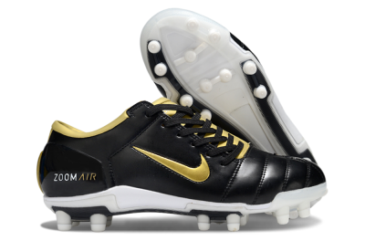 Men's Nike Air Zoom Total 90 III FG Football Boots - Black/Gold/White