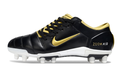 Men's Nike Air Zoom Total 90 III FG Football Boots - Black/Gold/White