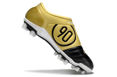 Men's Nike Air Zoom Total 90 III FG Football Boots - Black/Gold/White