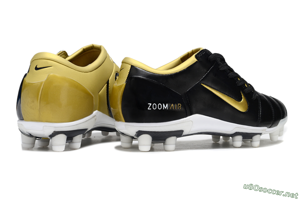 Men's Nike Air Zoom Total 90 III FG Football Boots - Black/Gold/White 6