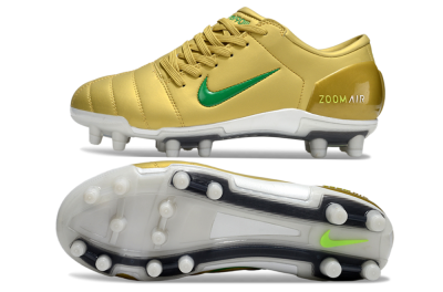 Men's Nike Air Zoom Total 90 III FG Football Boots - Gold/Green/White