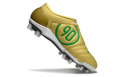 Men's Nike Air Zoom Total 90 III FG Football Boots - Gold/Green/White