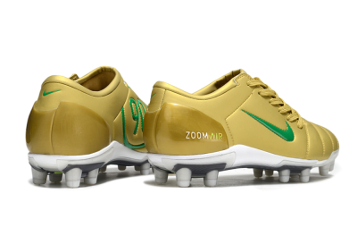 Men's Nike Air Zoom Total 90 III FG Football Boots - Gold/Green/White