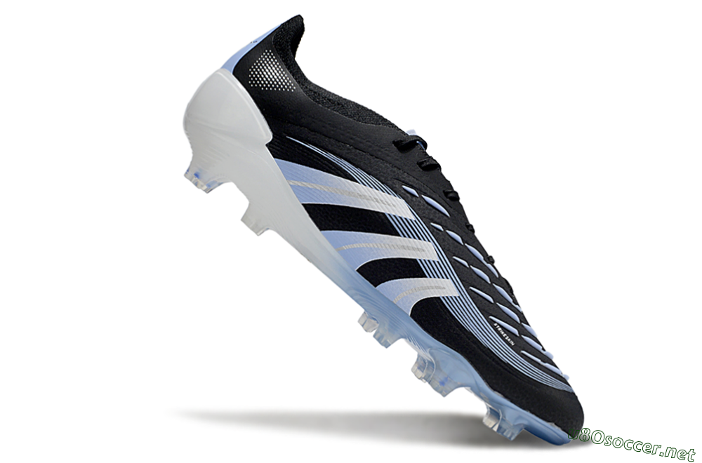 Men's Adidas Predator 25 Elite FG Football Boots - Black/Blue/Silver 4