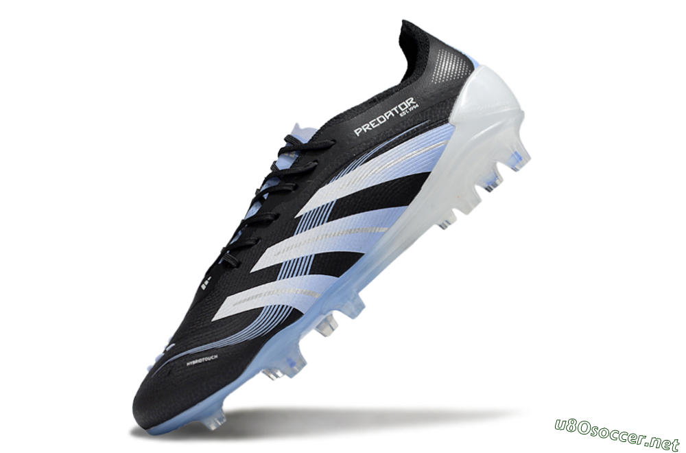 Men's Adidas Predator 25 Elite FG Football Boots - Black/Blue/Silver 5