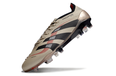Men's Adidas Predator 25 Elite FG Football Boots - Gold/Black/Red