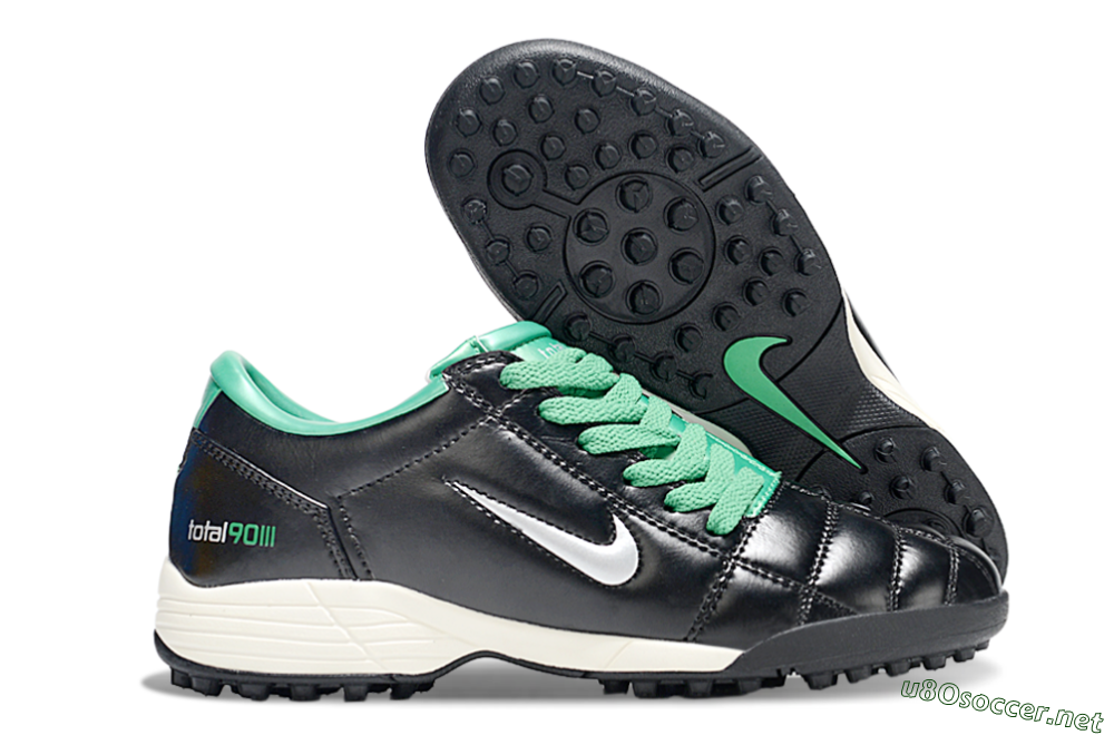 Unisex Nike Air Zoom Total 90 III TF Football Shoes - Black/Silver/White 2