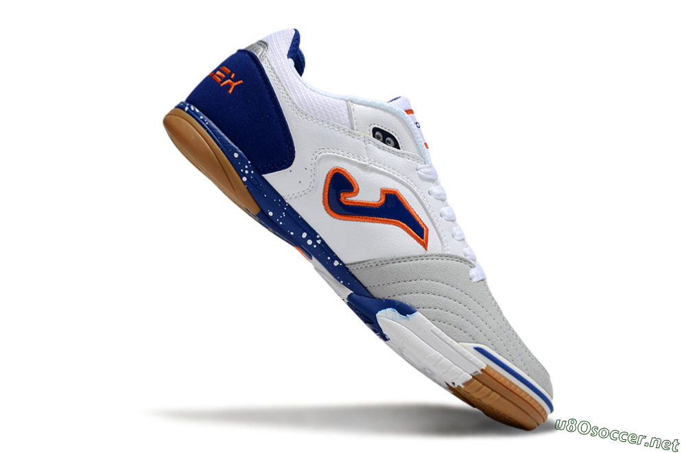 Men's Joma Top Flex IC Football Shoes - White/Red/Blue 4