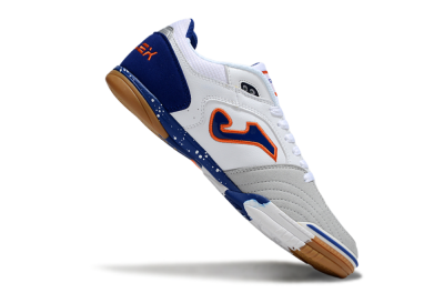 Men's Joma Top Flex IC Football Shoes - White/Red/Blue