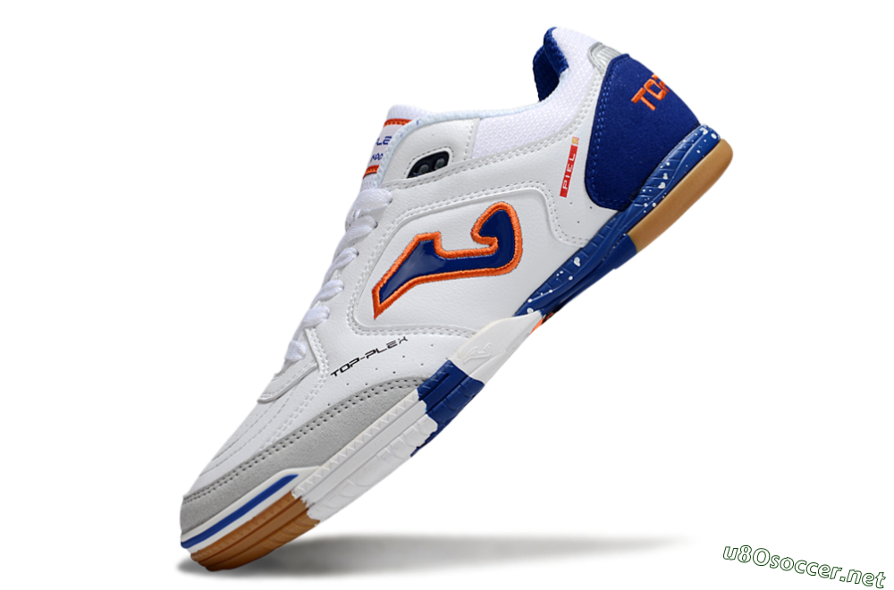 Men's Joma Top Flex IC Football Shoes - White/Red/Blue 5
