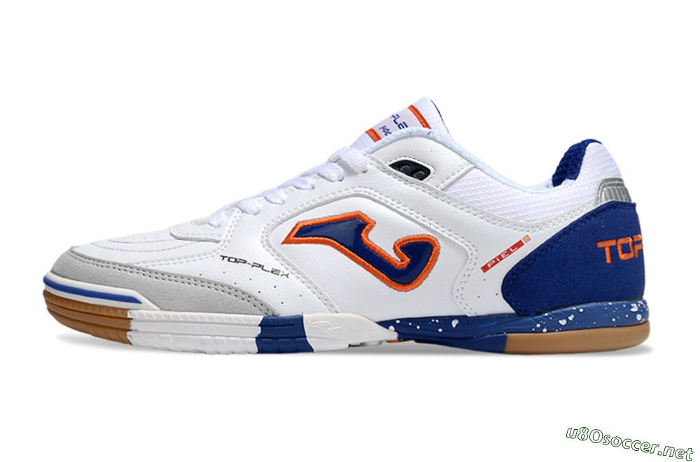Men's Joma Top Flex IC Football Shoes - White/Red/Blue 0