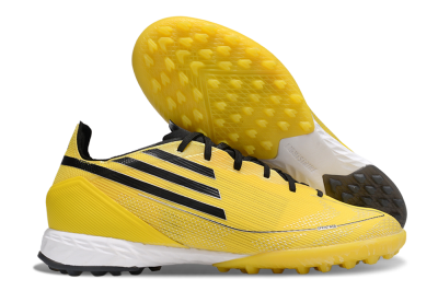 Men's Adidas F50 Pro TF Football Shoes - Yellow/Black/White