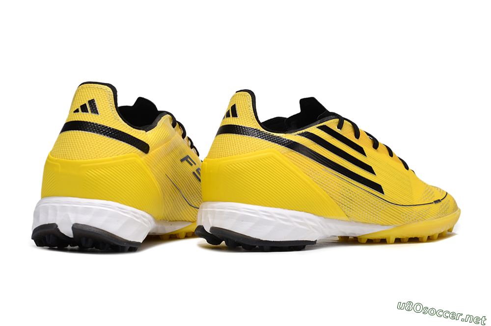 Men's Adidas F50 Pro TF Football Shoes - Yellow/Black/White 5