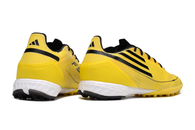 Men's Adidas F50 Pro TF Football Shoes - Yellow/Black/White