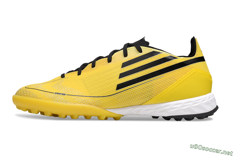 Men's Adidas F50 Pro TF Football Shoes - Yellow/Black/White 0